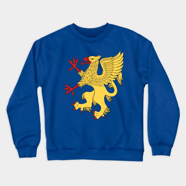 Griffin Rampant Or Crewneck Sweatshirt by AzureLionProductions